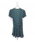 DIANE VON FURSTENBERG (ダイアンフォンファステンバーグ) 半袖ワンピース ブルー サイズ:XS 未使用品：5000円