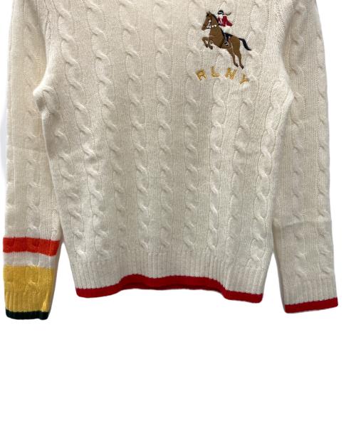 POLO RALPH LAUREN（ポロ・ラルフローレン）POLO RALPH LAUREN (ポロ・ラルフローレン) 厚手ニット アイボリー サイズ:Ｓの古着・服飾アイテム