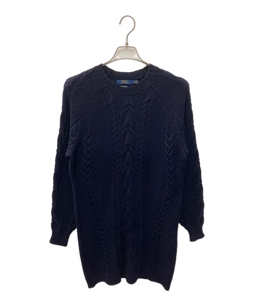 POLO RALPH LAUREN（ポロ・ラルフローレン）POLO RALPH LAUREN (ポロ・ラルフローレン) ニットワンピース ネイビー サイズ:SIZE Sの古着・服飾アイテム