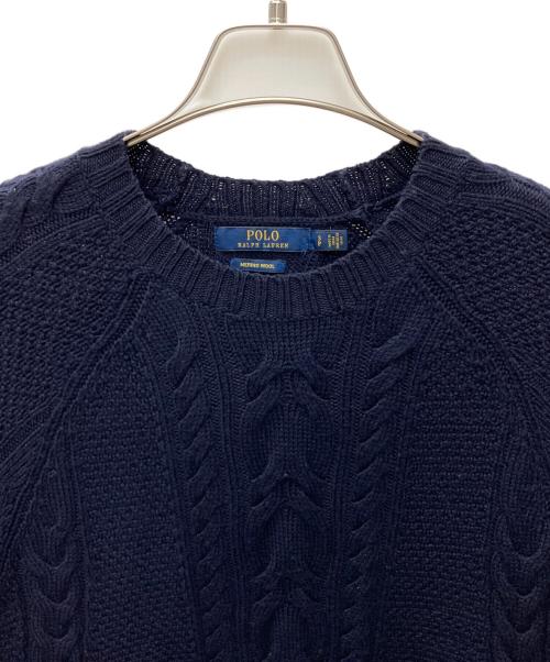 POLO RALPH LAUREN（ポロ・ラルフローレン）POLO RALPH LAUREN (ポロ・ラルフローレン) ニットワンピース ネイビー サイズ:SIZE Sの古着・服飾アイテム