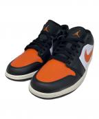NIKEナイキ）の古着「ローカットスニーカー」｜ブラック×オレンジ×ホワイト