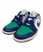 NIKEナイキ）の古着「ローカットスニーカー」｜ネイビー×グリーン×ホワイト