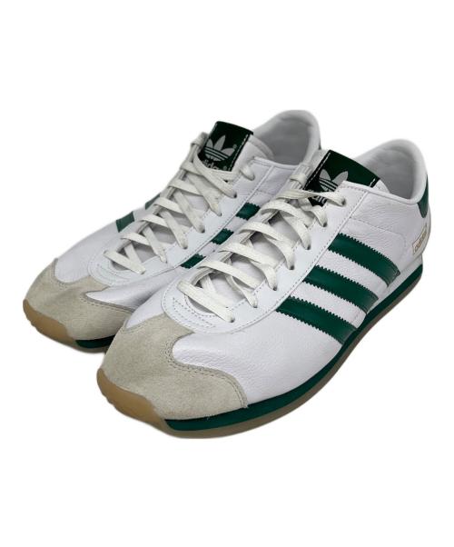 adidas（アディダス）adidas (アディダス) ローカットスニーカー ホワイト×グリーン サイズ:28cmの古着・服飾アイテム
