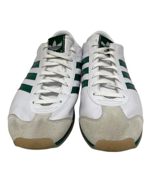 adidas（アディダス）adidas (アディダス) ローカットスニーカー ホワイト×グリーン サイズ:28cmの古着・服飾アイテム