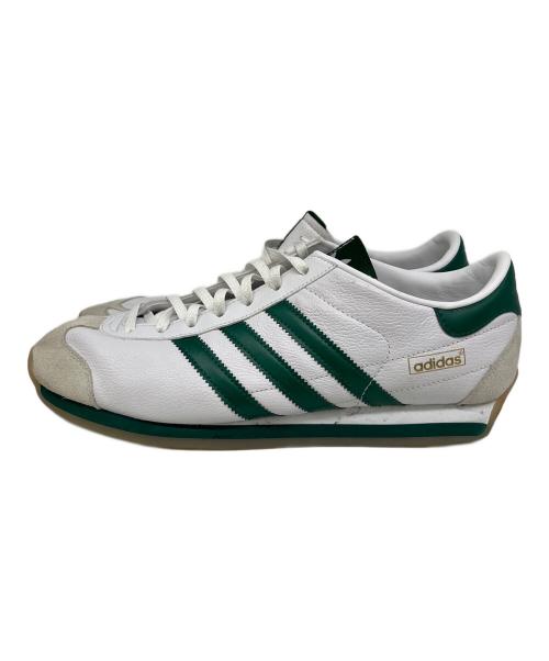 adidas（アディダス）adidas (アディダス) ローカットスニーカー ホワイト×グリーン サイズ:28cmの古着・服飾アイテム