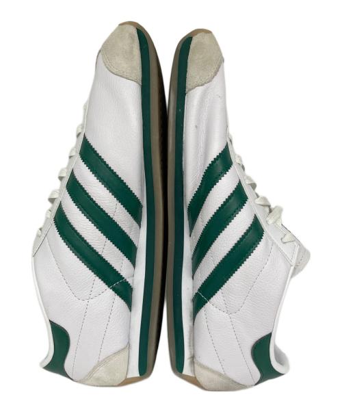 adidas（アディダス）adidas (アディダス) ローカットスニーカー ホワイト×グリーン サイズ:28cmの古着・服飾アイテム