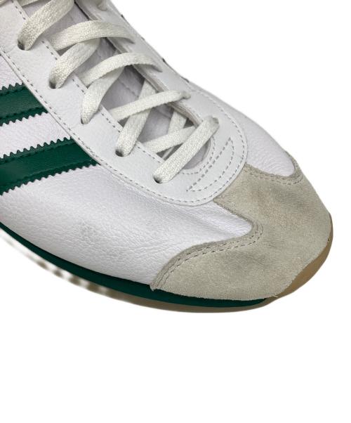 adidas（アディダス）adidas (アディダス) ローカットスニーカー ホワイト×グリーン サイズ:28cmの古着・服飾アイテム