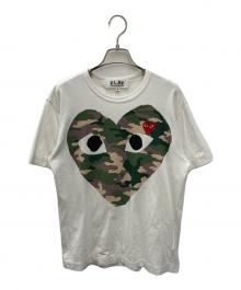 PLAY COMME des GARCONS（プレイコムデギャルソン）の古着「半袖カットソー」｜ホワイト