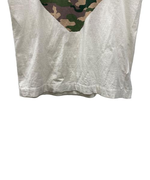 PLAY COMME des GARCONS（プレイコムデギャルソン）PLAY COMME des GARCONS (プレイコムデギャルソン) 半袖カットソー ホワイト サイズ:Mの古着・服飾アイテム