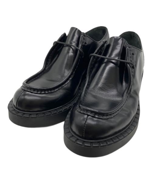 PRADA（プラダ）PRADA (プラダ) レースアップローファー ブラック サイズ:36の古着・服飾アイテム
