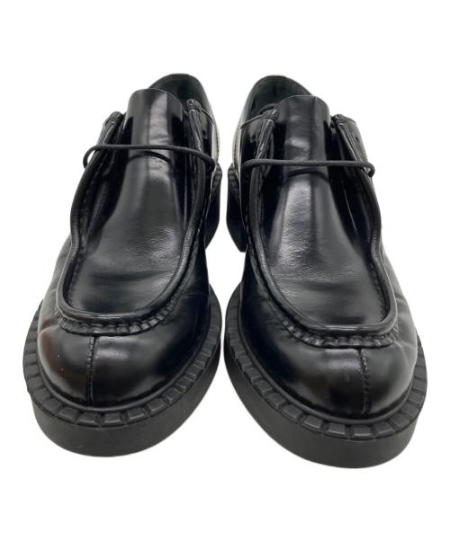 PRADA（プラダ）PRADA (プラダ) レースアップローファー ブラック サイズ:36の古着・服飾アイテム