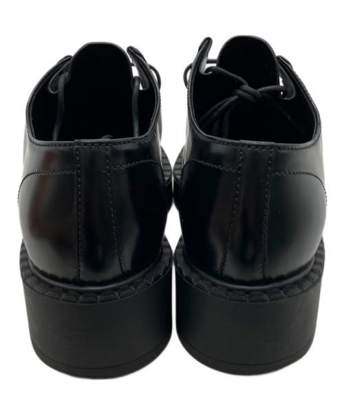PRADA（プラダ）PRADA (プラダ) レースアップローファー ブラック サイズ:36の古着・服飾アイテム