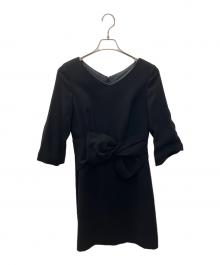 JUSGLITTY Luxe（ジャスグリッティー リュクス）の古着「長袖ワンピース」｜ブラック