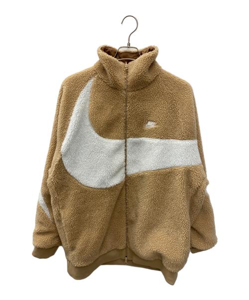 NIKE（ナイキ）NIKE (ナイキ) ボアジャケット ベージュ×ホワイト サイズ:XXLの古着・服飾アイテム