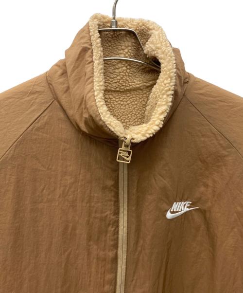 NIKE（ナイキ）NIKE (ナイキ) ボアジャケット ベージュ×ホワイト サイズ:XXLの古着・服飾アイテム