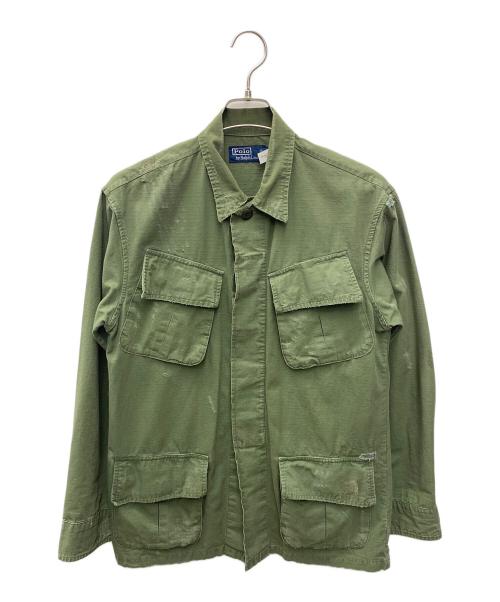 POLO BY RALPH LAUREN（ポロ バイ ラルフローレン）Polo by Ralph Lauren (ポロ バイ ラルフローレン) ミリタリーシャツ カーキ サイズ:XSの古着・服飾アイテム