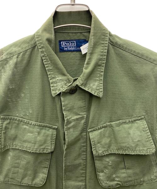 POLO BY RALPH LAUREN（ポロ バイ ラルフローレン）Polo by Ralph Lauren (ポロ バイ ラルフローレン) ミリタリーシャツ カーキ サイズ:XSの古着・服飾アイテム