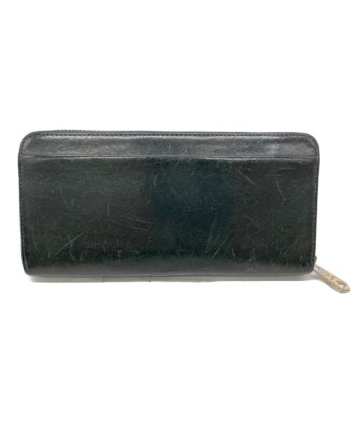 Paul Smith bag（ポールスミス）Paul Smith BAG (ポールスミス) ベジタンラウンドジップウォレット グリーンの古着・服飾アイテム