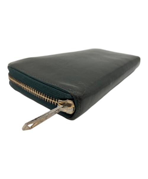 Paul Smith bag（ポールスミス）Paul Smith BAG (ポールスミス) ベジタンラウンドジップウォレット グリーンの古着・服飾アイテム