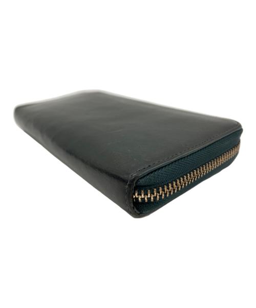 Paul Smith bag（ポールスミス）Paul Smith BAG (ポールスミス) ベジタンラウンドジップウォレット グリーンの古着・服飾アイテム