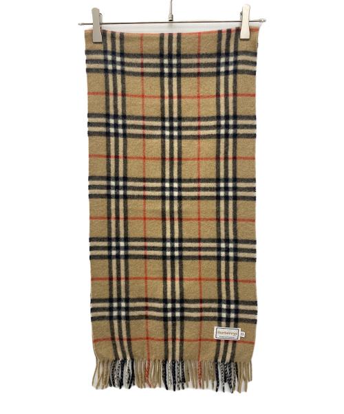 Burberry's（バーバリーズ）Burberry's (バーバリーズ) カシミヤマフラー ブラウンの古着・服飾アイテム