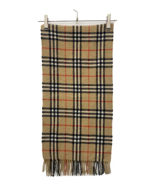 Burberry's（バーバリーズ）Burberry's (バーバリーズ) カシミヤマフラー ブラウンの古着・服飾アイテム