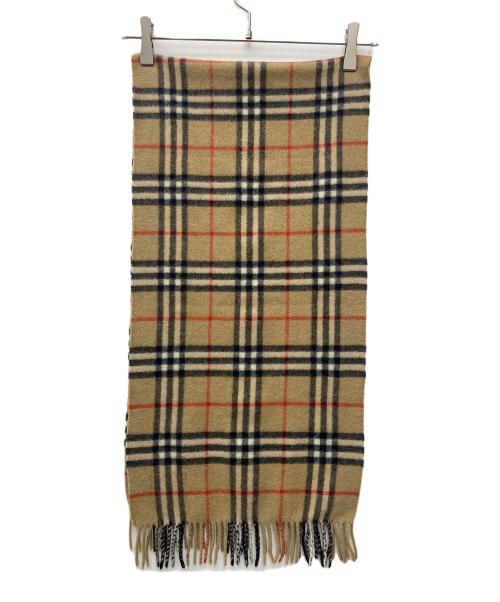 Burberry's（バーバリーズ）Burberry's (バーバリーズ) カシミヤマフラー ブラウンの古着・服飾アイテム