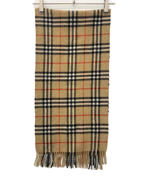 Burberry's（バーバリーズ）Burberry's (バーバリーズ) カシミヤマフラー ブラウンの古着・服飾アイテム