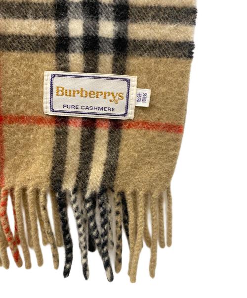 Burberry's（バーバリーズ）Burberry's (バーバリーズ) カシミヤマフラー ブラウンの古着・服飾アイテム