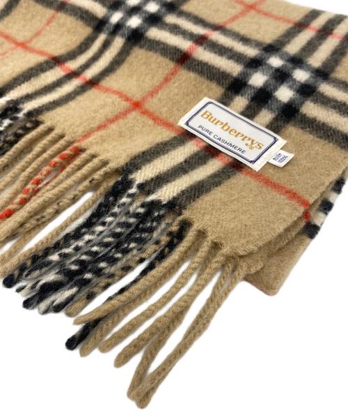 Burberry's（バーバリーズ）Burberry's (バーバリーズ) カシミヤマフラー ブラウンの古着・服飾アイテム