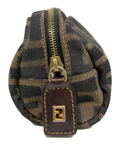 FENDI（フェンディ）FENDI (フェンディ) ポーチ ブラウン×ブラックの古着・服飾アイテム