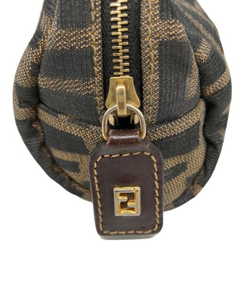 FENDI（フェンディ）FENDI (フェンディ) ポーチ ブラウン×ブラックの古着・服飾アイテム