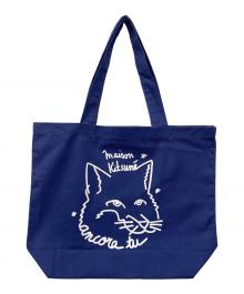 maison kitsune（メゾンキツネ）の古着「トートバッグ」｜ネイビー