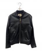 666 LEATHER WEAR666レザーウェア）の古着「ライダースジャケット」｜ブラック
