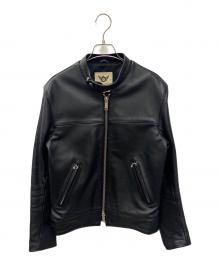 666 LEATHER WEAR（666レザーウェア）の古着「ライダースジャケット」｜ブラック