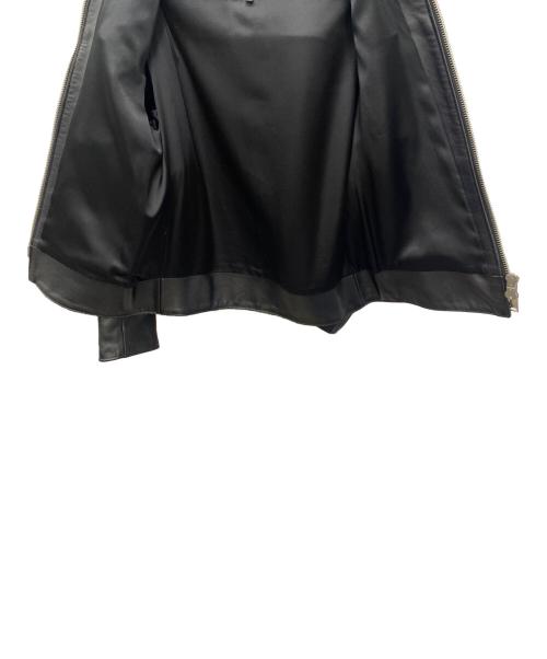666 LEATHER WEAR（666レザーウェア）666 LEATHER WEAR (666レザーウェア) ライダースジャケット ブラック サイズ:36の古着・服飾アイテム