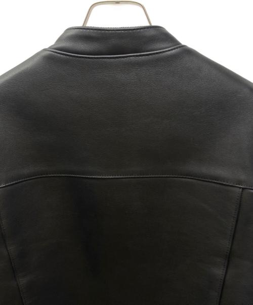 666 LEATHER WEAR（666レザーウェア）666 LEATHER WEAR (666レザーウェア) ライダースジャケット ブラック サイズ:36の古着・服飾アイテム