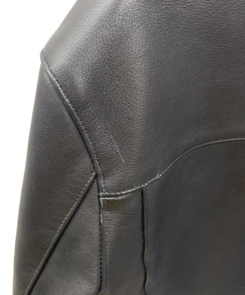 666 LEATHER WEAR（666レザーウェア）666 LEATHER WEAR (666レザーウェア) ライダースジャケット ブラック サイズ:36の古着・服飾アイテム