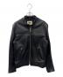666 LEATHER WEAR（666レザーウェア）の古着「ライダースジャケット」｜ブラック