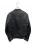 666 LEATHER WEAR (666レザーウェア) ライダースジャケット ブラック サイズ:36：46000円