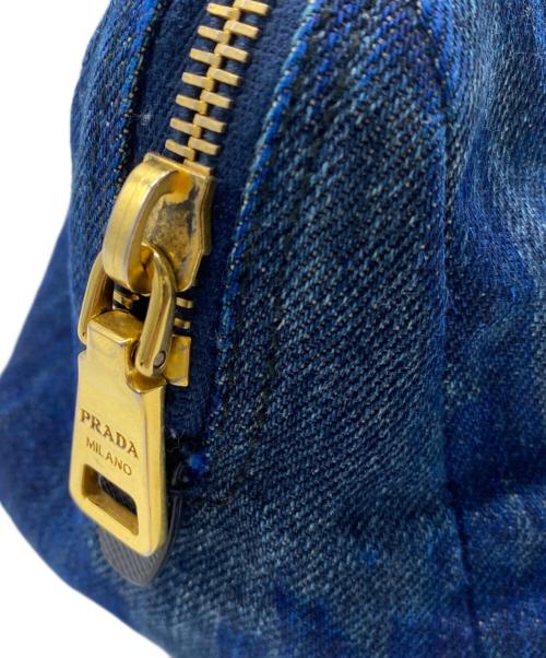 PRADA（プラダ）PRADA (プラダ) デニムポーチ インディゴの古着・服飾アイテム