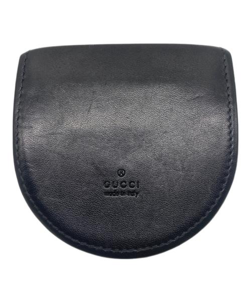 GUCCI（グッチ）GUCCI (グッチ) 馬蹄型コインケース ブラックの古着・服飾アイテム