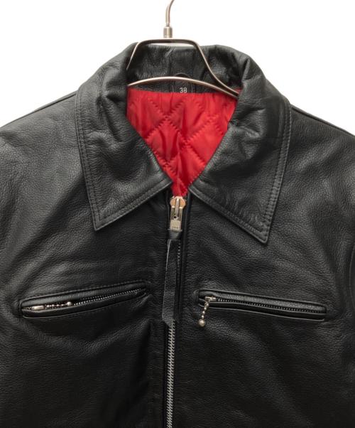 FREEDOM（フリーダム）freedom (フリーダム) ライダースジャケット ブラック サイズ:SIZE 38の古着・服飾アイテム