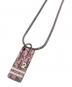Christian Dior (クリスチャン ディオール) チェーンネックレス ピンク×シルバー：12000円