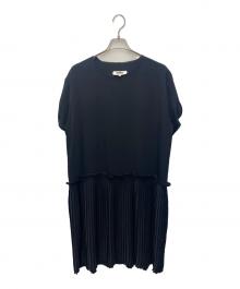 MM6 Maison Margiela（エムエムシックスメゾンマルジェラ）の古着「半袖ワンピース」｜ブラック
