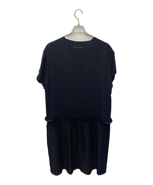 MM6 Maison Margiela（エムエムシックスメゾンマルジェラ）MM6 Maison Margiela (エムエムシックスメゾンマルジェラ) 半袖ワンピース ブラック サイズ:SIZE 38の古着・服飾アイテム