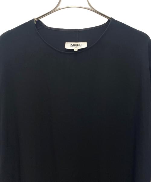 MM6 Maison Margiela（エムエムシックスメゾンマルジェラ）MM6 Maison Margiela (エムエムシックスメゾンマルジェラ) 半袖ワンピース ブラック サイズ:SIZE 38の古着・服飾アイテム