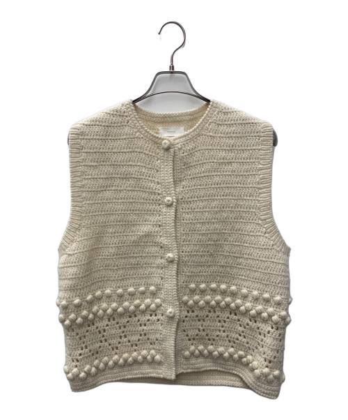 KAGURE（カグレ）kagure (カグレ) ニットベスト アイボリー サイズ:FREEの古着・服飾アイテム