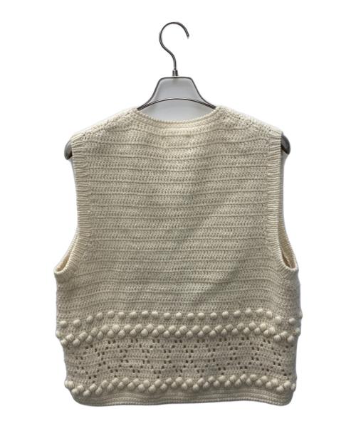 KAGURE（カグレ）kagure (カグレ) ニットベスト アイボリー サイズ:FREEの古着・服飾アイテム