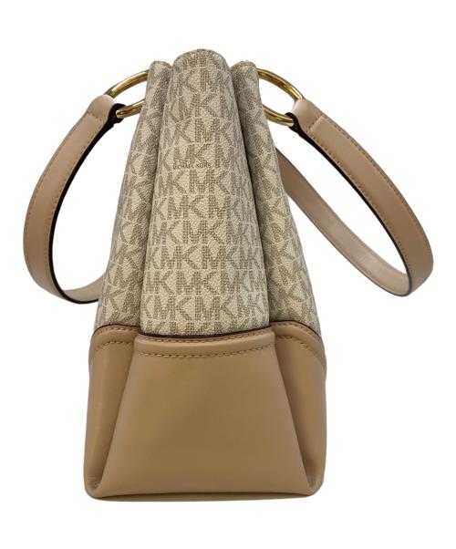 MICHAEL KORS（マイケルコース）MICHAEL KORS (マイケルコース) ショルダートートバッグ ベージュの古着・服飾アイテム